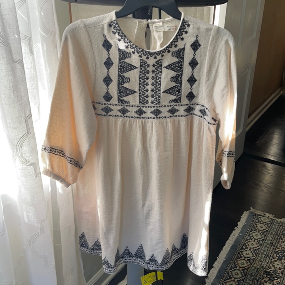 Zara kids collection girls cotton dress sz 13/14